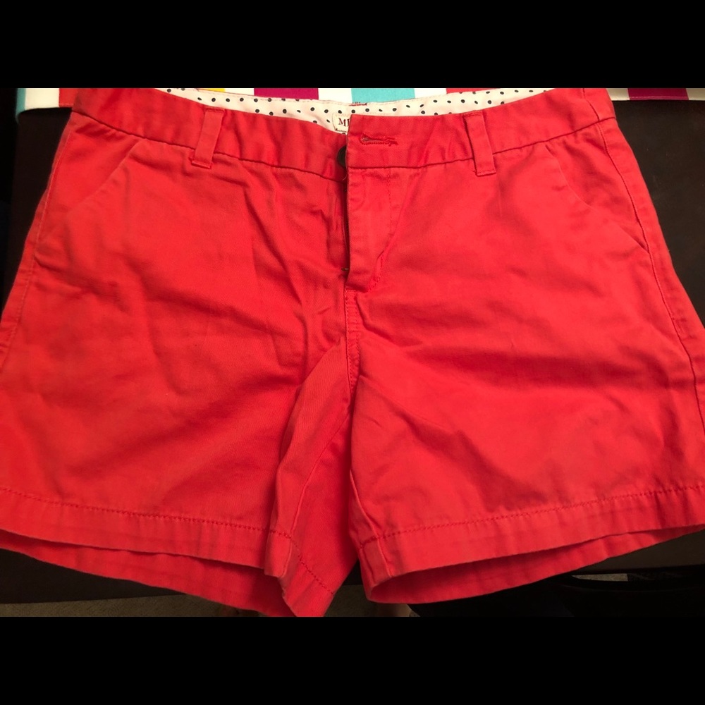 Red shorts